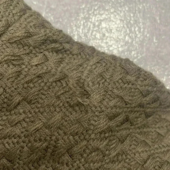 [OS]Free People Swept Away Houndstooth Ruana Poncho Cape  Brown Tan - Picture 8 of 9